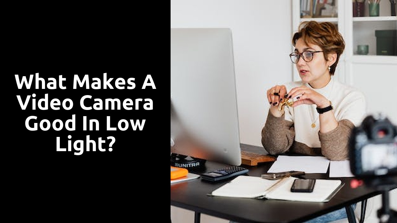 What makes a video camera good in low light?