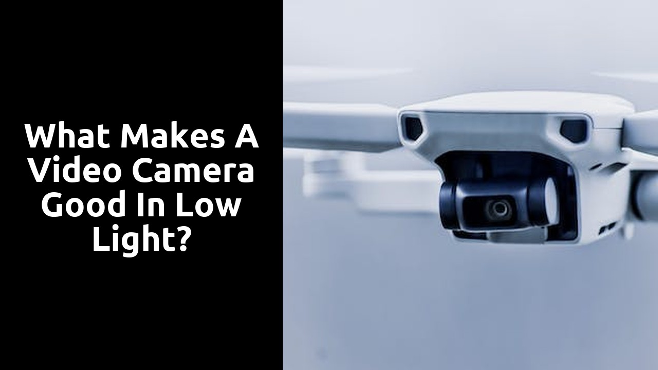 What makes a video camera good in low light?